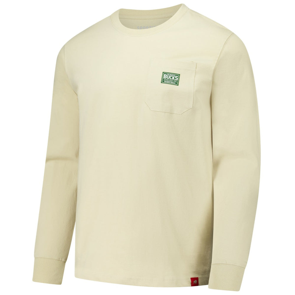 Milwaukee Bucks Sportiqe Unisex Wales Heavyweight Pocket Long Sleeve T-Shirt