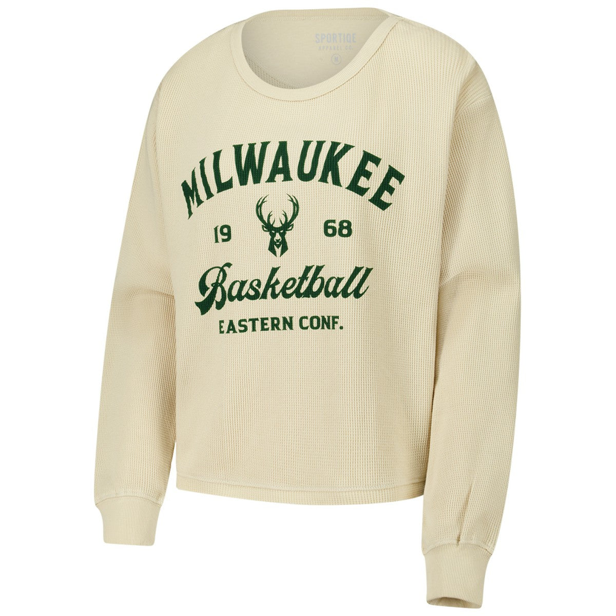 Milwaukee Bucks Sportiqe Unisex High Country Collection Cullen Waffle Knit Long Sleeve T-Shirt