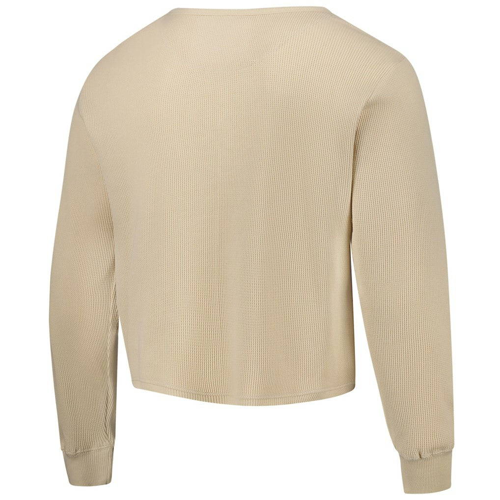 Golden State Warriors Sportiqe Unisex High Country Collection Cullen Cropped Waffle Knit Long Sleeve T-Shirt sale