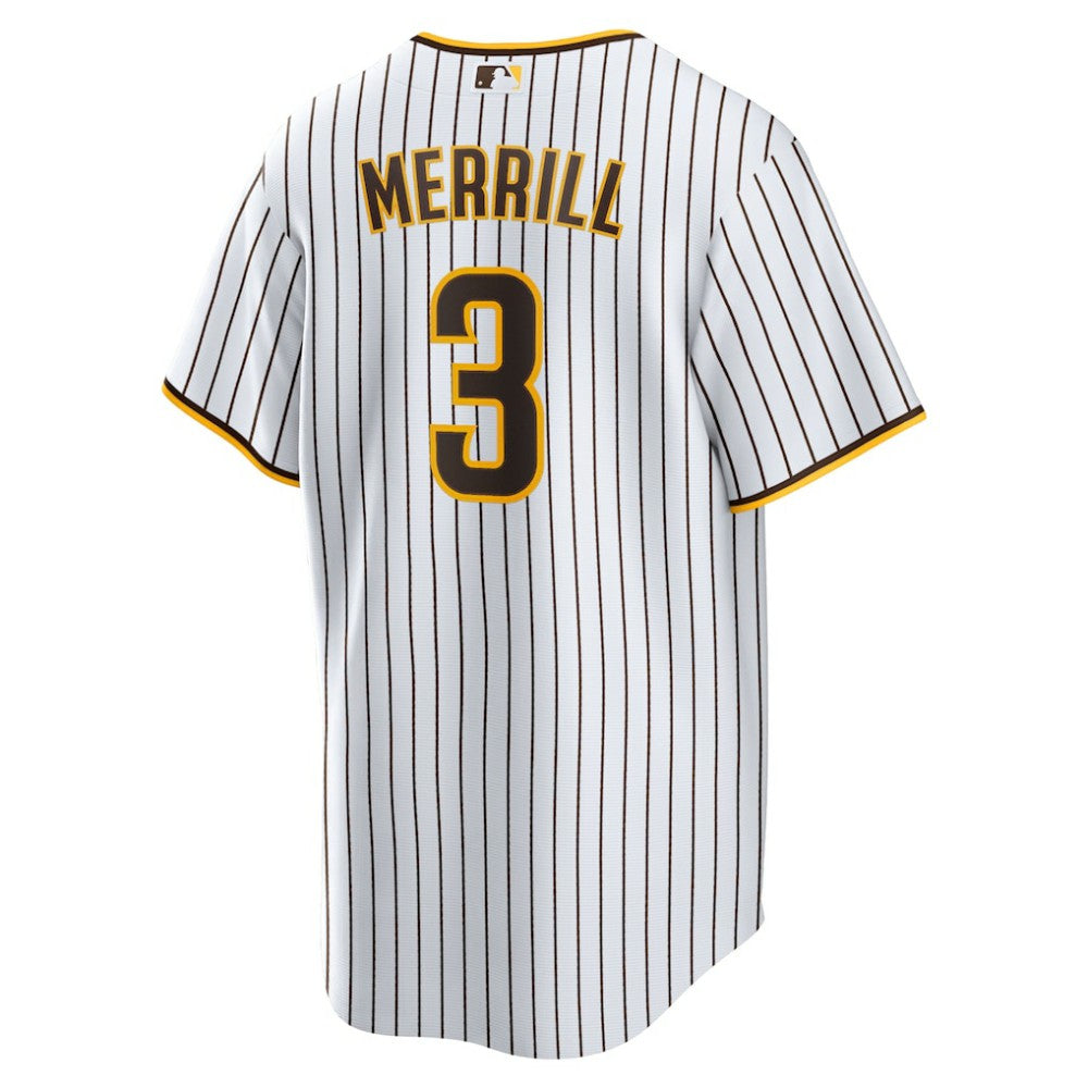 White Jackson Merrill San Diego Padres Nike Home Replica Jersey