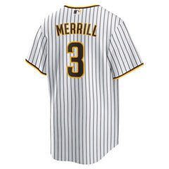 White Jackson Merrill San Diego Padres Nike Home Replica Jersey