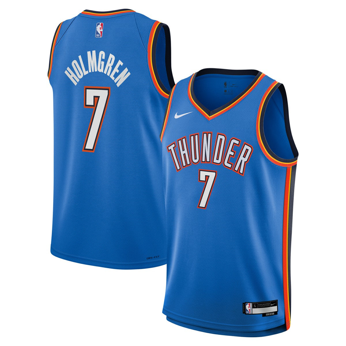 Nike Chet Holmgren Oklahoma City Thunder Youth Swingman Jersey