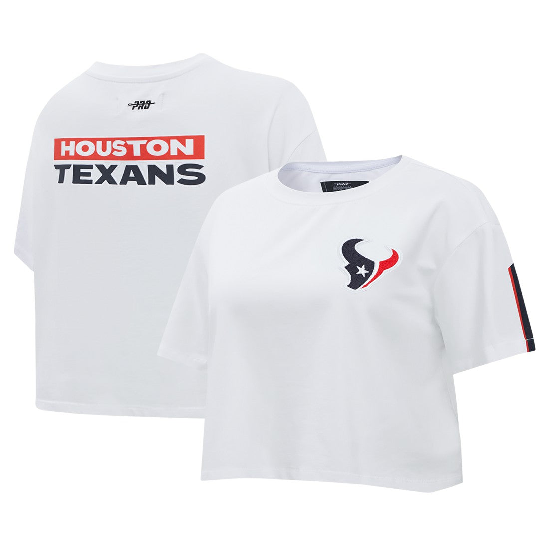 Pro Standard Women's Away Cropped Boxy T-Shirt - Houston Texans T-shirts