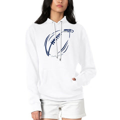 G-III 4Her by Carl Banks Women's Football Logo Fleece Tri-Blend Pullover Hoodie - Seattle Seahawks Hoodies