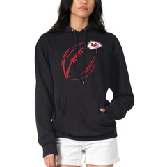 G-III 4Her by Carl Banks Women's Football Logo Fleece Tri-Blend Pullover Hoodie - Kansas City Chiefs Hoodies