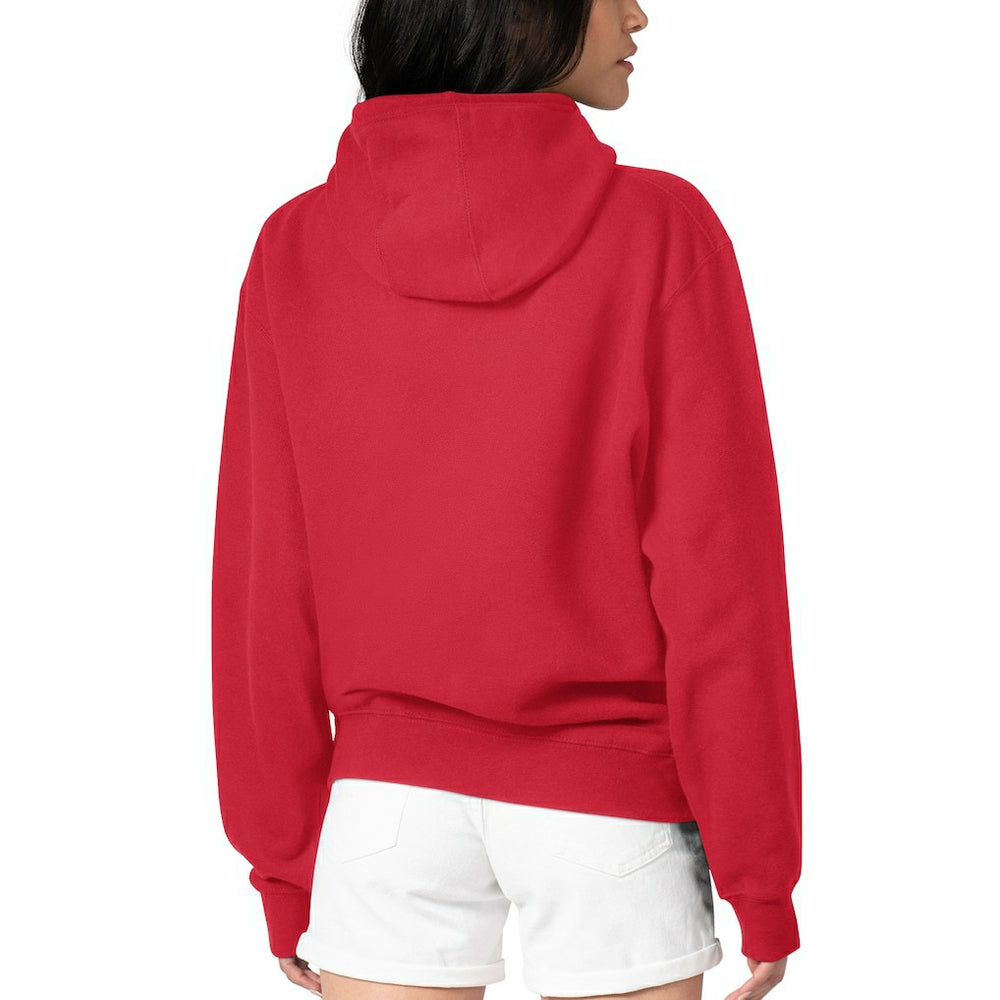 G-III 4Her by Carl Banks Women's Football Logo Fleece Tri-Blend Pullover Hoodie - Kansas City Chiefs Hoodies