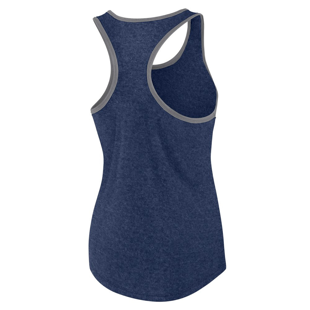Navy Houston Astros Profile Women's Plus Size Racerback Tank Top