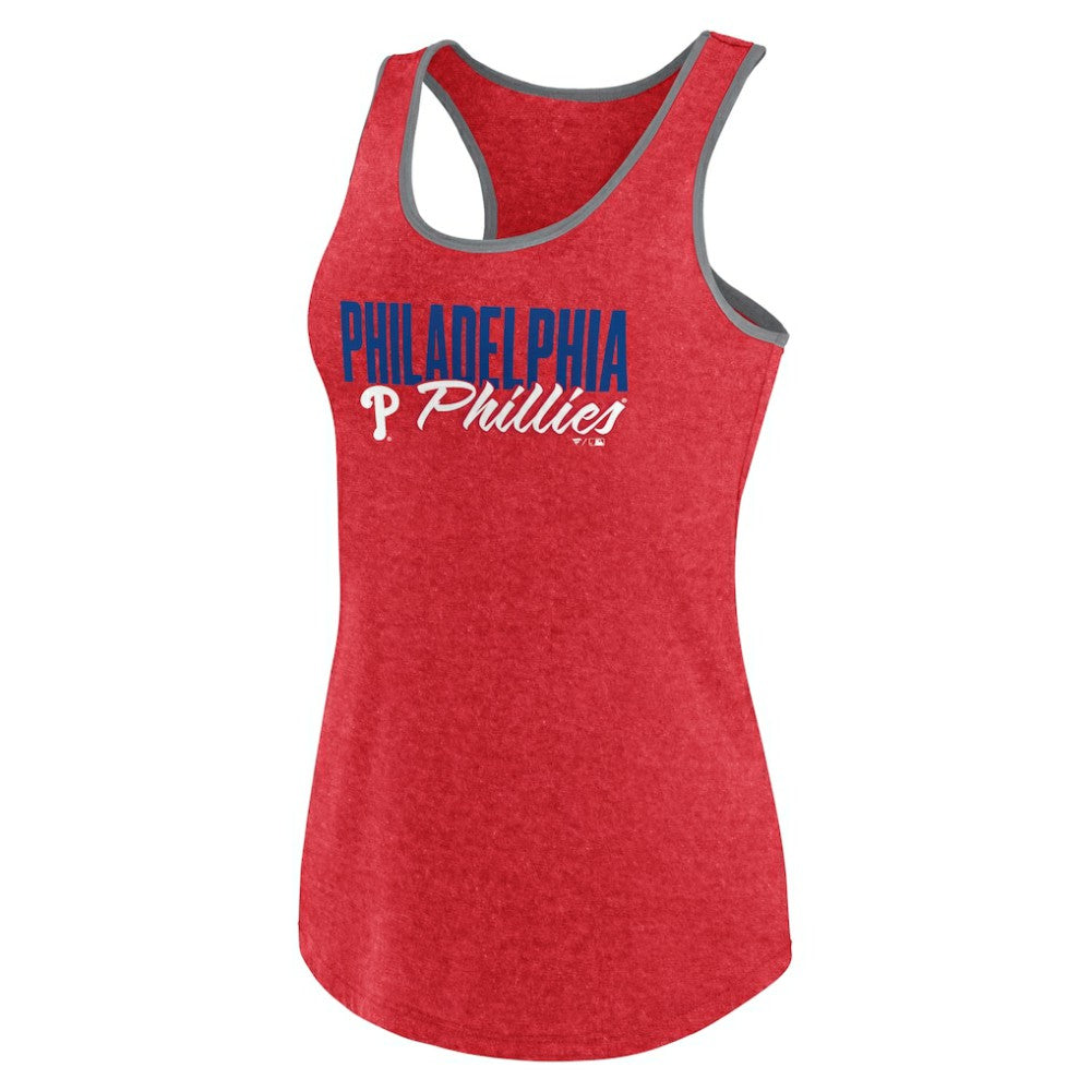 Red Philadelphia Phillies Profile Women's Plus Size Racerback Tank Top