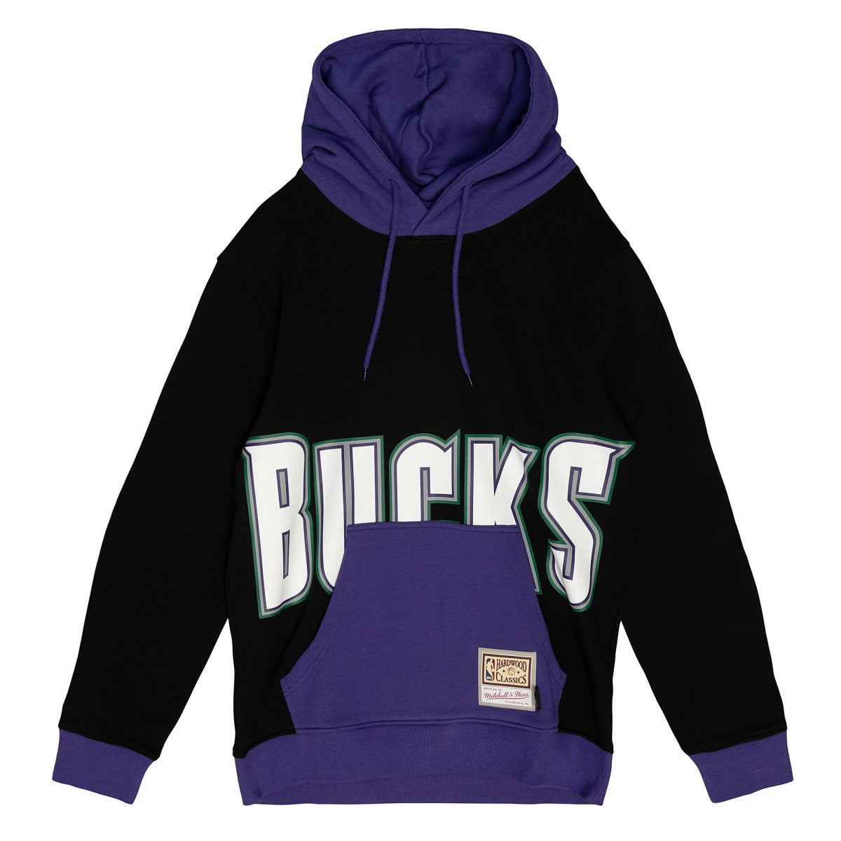Mitchell & Ness Milwaukee Bucks Hardwood Classics Big Face 5.0 Pullover Hoodie