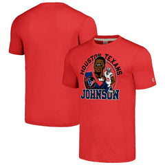 Andre Johnson  Homage Caricature Retired Player Tri-Blend T-Shirt - Houston Texans T-shirts