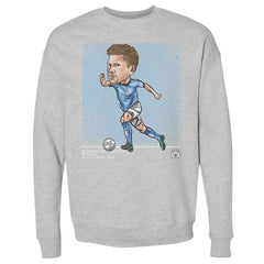 Kevin De Bruyne Manchester City 500 Level Cartoon Player Pullover Crewneck Sweatshirt