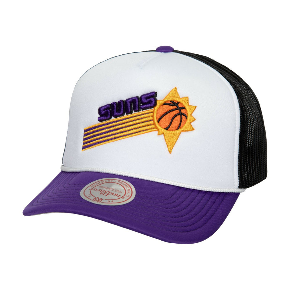 Mitchell & Ness Phoenix Suns Hardwood Classics Blocker Foam Front Trucker Snapback Hat