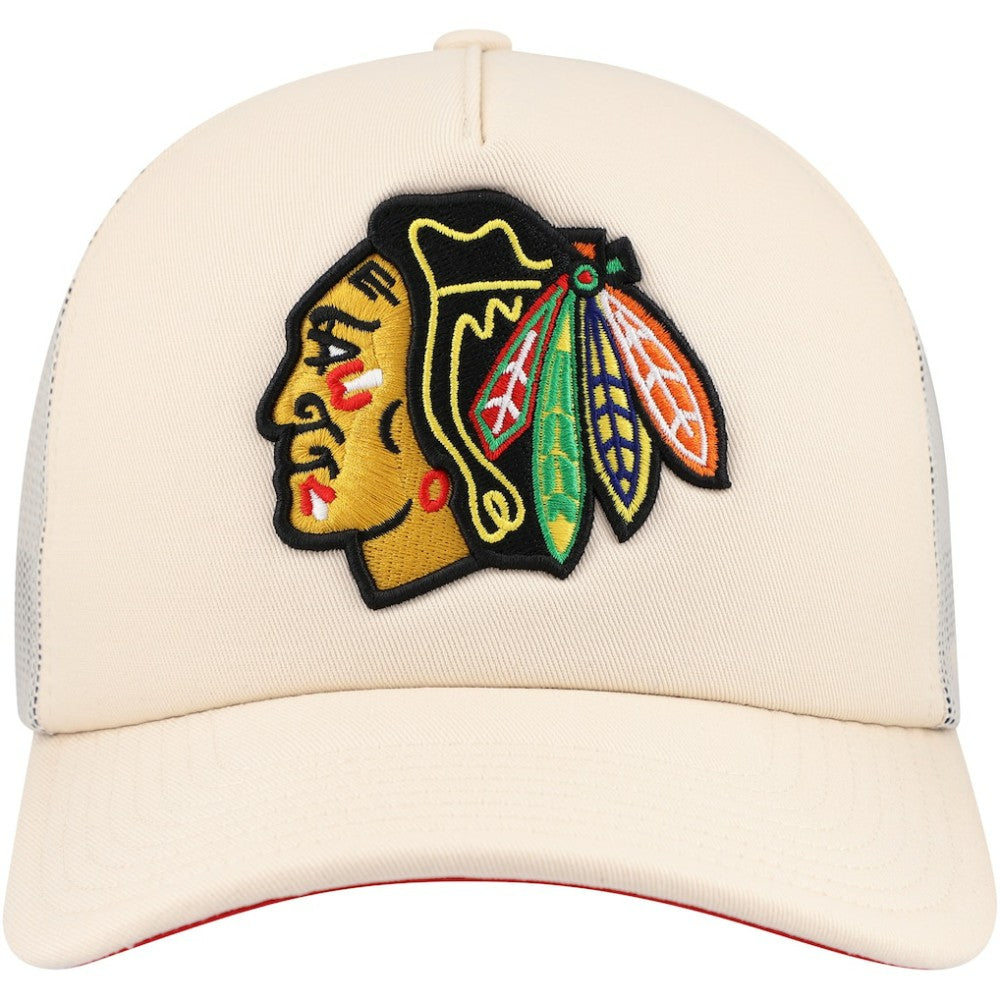NHL Chicago Blackhawks Mitchell & Ness Foam Front Trucker Adjustable Hat
