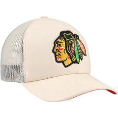 NHL Chicago Blackhawks Mitchell & Ness Foam Front Trucker Adjustable Hat