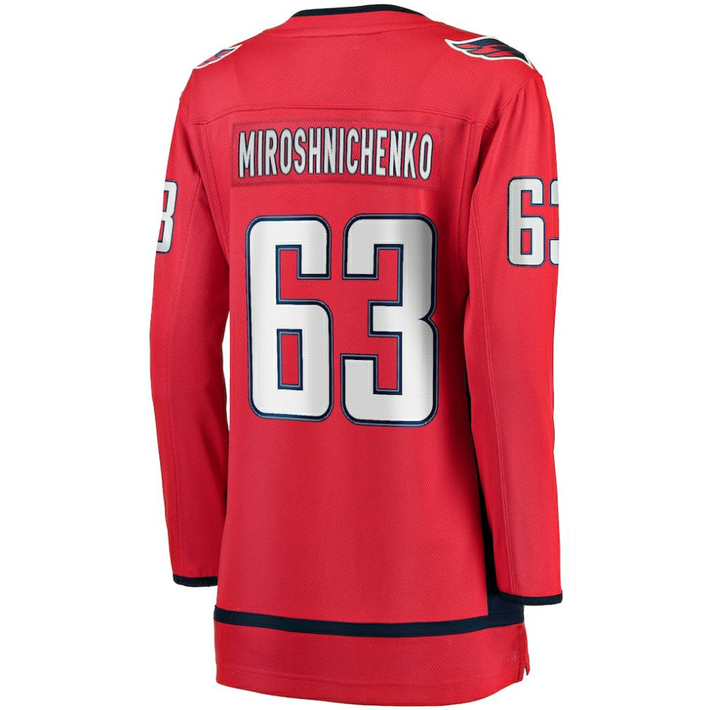 NHL Ivan Miroshnichenko Washington Capitals Fanatics Women's Breakaway Jersey