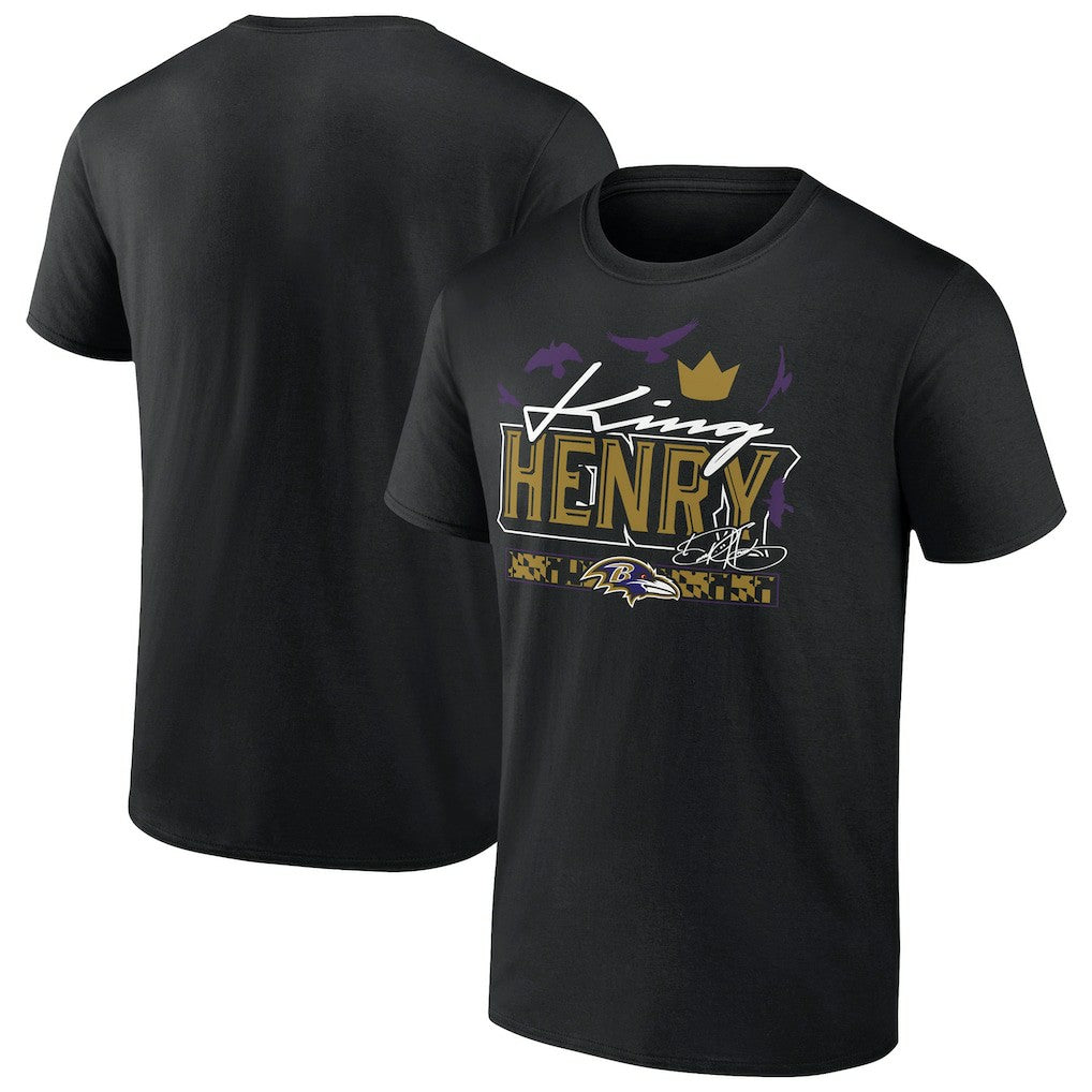 Derrick Henry  King Henry's Crown T-Shirt - Baltimore Ravens T-shirts