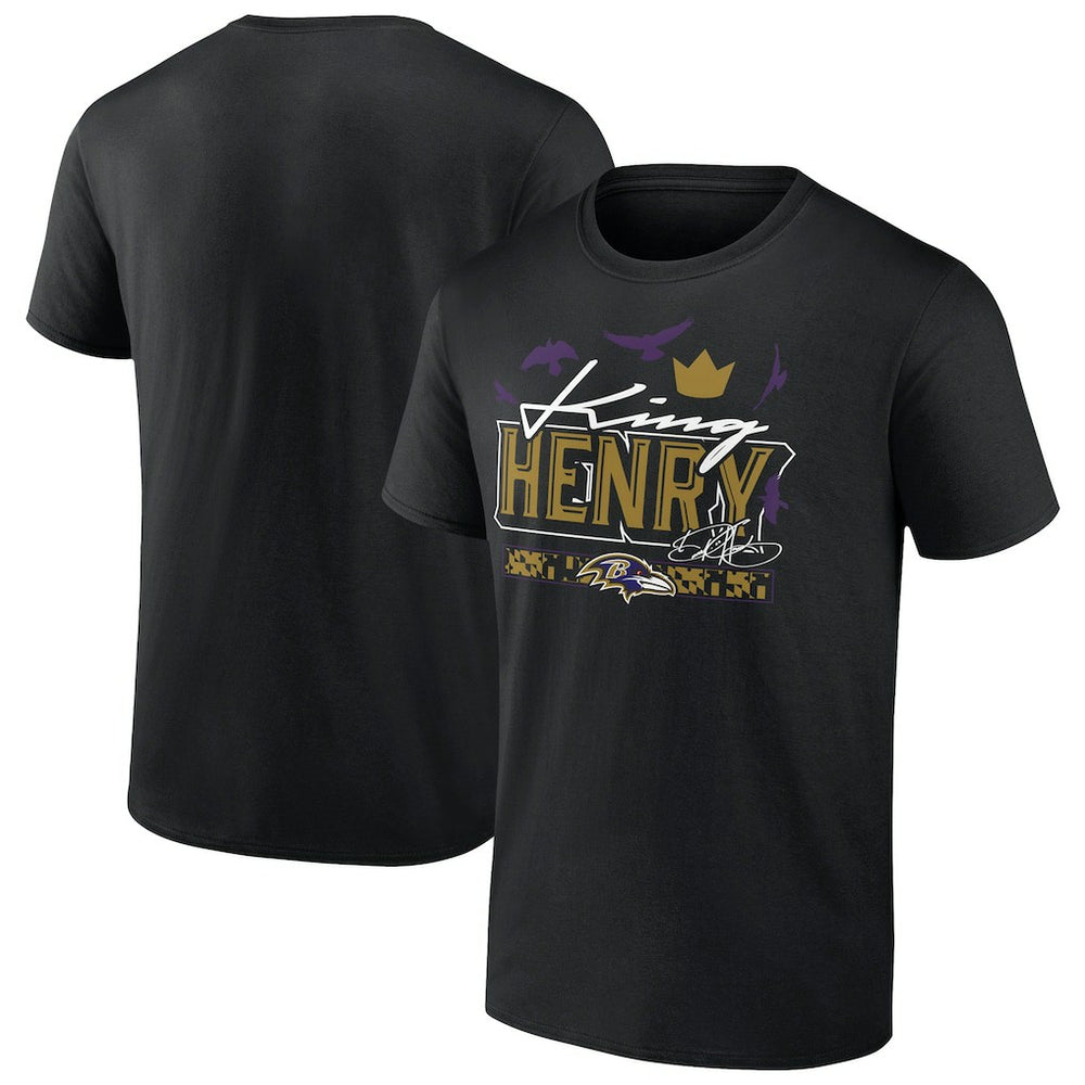 Derrick Henry  King Henry's Crown T-Shirt - Baltimore Ravens T-shirts