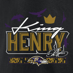 Derrick Henry  King Henry's Crown T-Shirt - Baltimore Ravens T-shirts