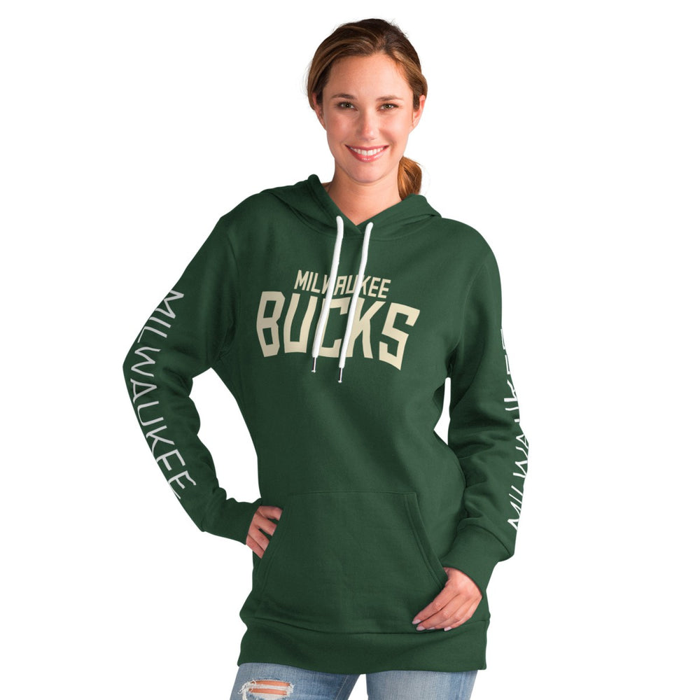 Milwaukee Bucks G-III 4Her by Carl Banks Women's Base Coach Pullover Hoodie