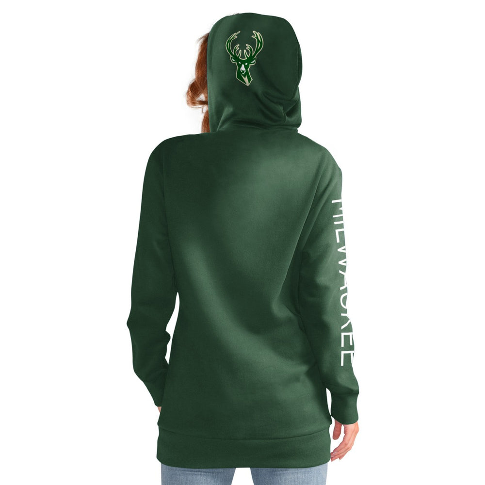 Milwaukee Bucks G-III 4Her by Carl Banks Women's Base Coach Pullover Hoodie