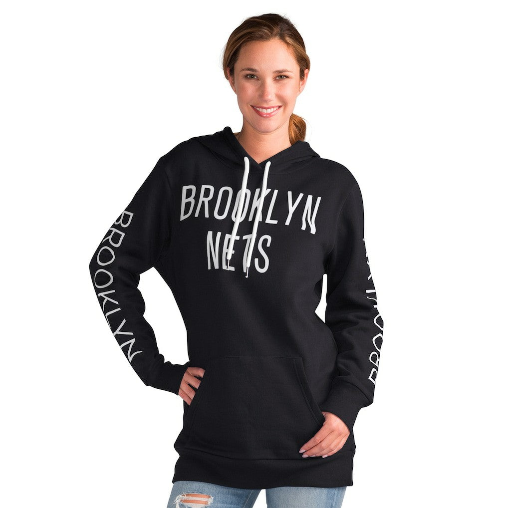 Brooklyn Nets G-III 4Her by Carl Banks Women's Base Coach Pullover Hoodie