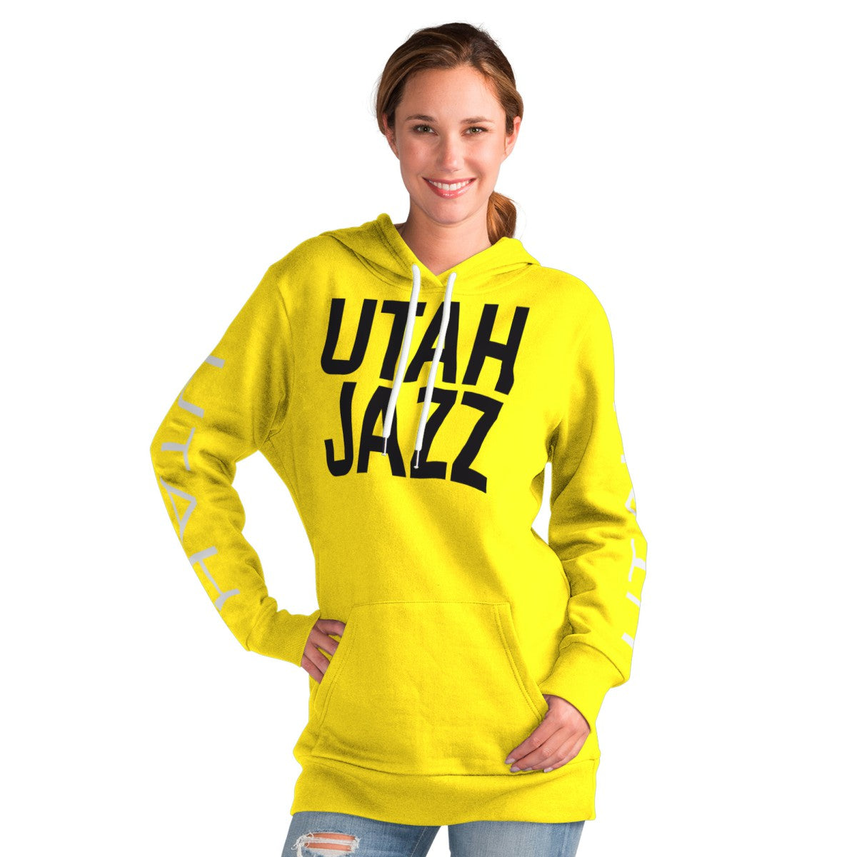 Utah Jazz G-III 4Her by Carl Banks Women's Base Coach Pullover Hoodie