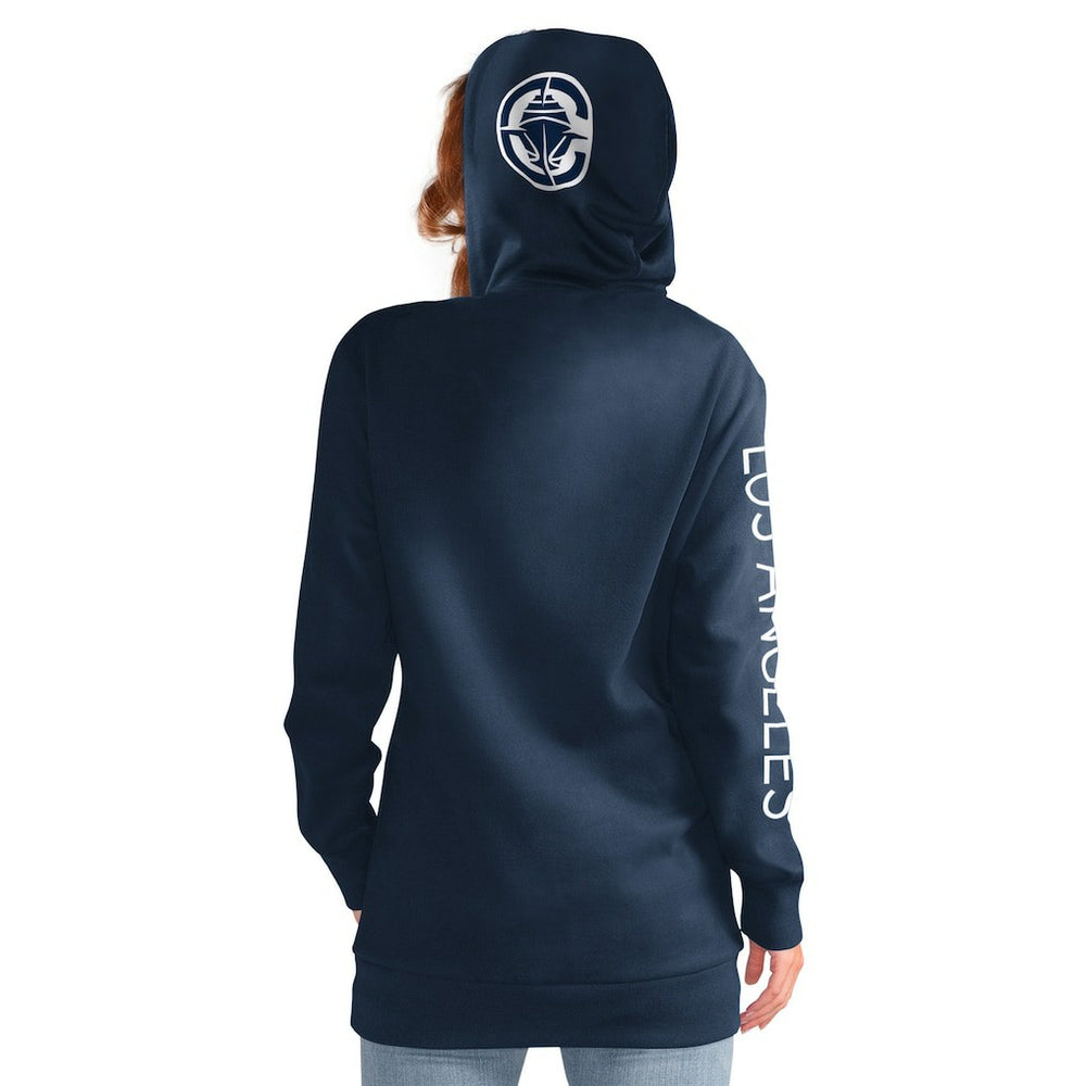 LA Clippers G-III 4Her by Carl Banks Women's Base Coach Pullover Hoodie