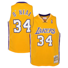 Mitchell & Ness Shaquille O'Neal Los Angeles Lakers Youth 1999/00 Hardwood Classics Swingman Jersey