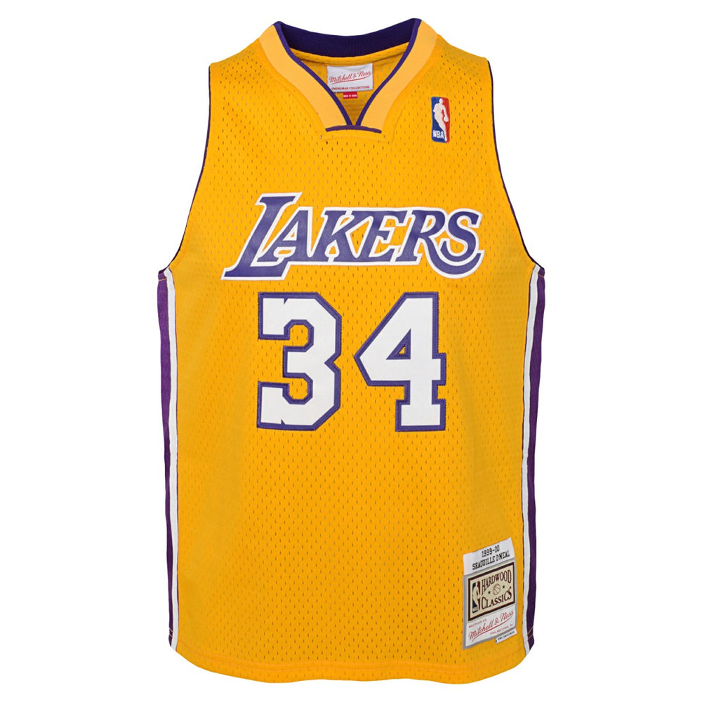 Mitchell & Ness Shaquille O'Neal Los Angeles Lakers Youth 1999/00 Hardwood Classics Swingman Jersey