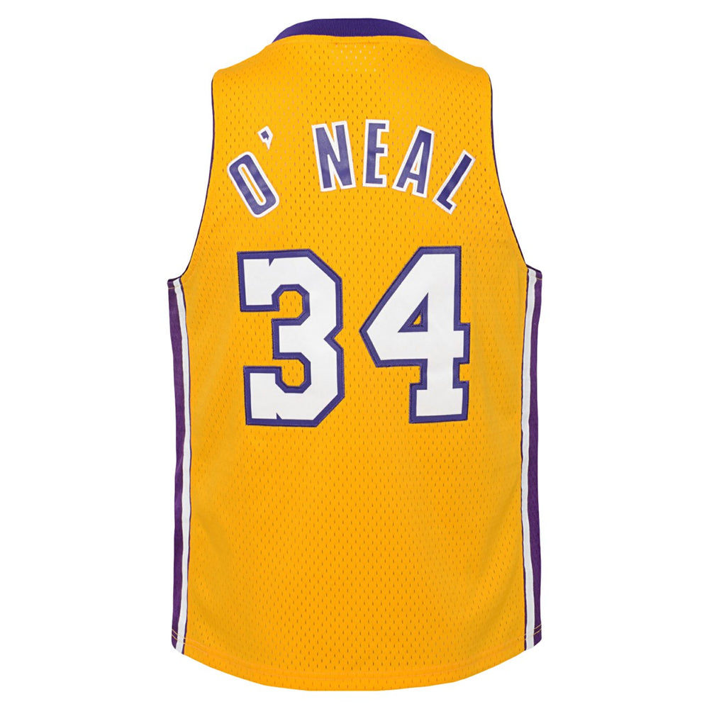 Mitchell & Ness Shaquille O'Neal Los Angeles Lakers Youth 1999/00 Hardwood Classics Swingman Jersey
