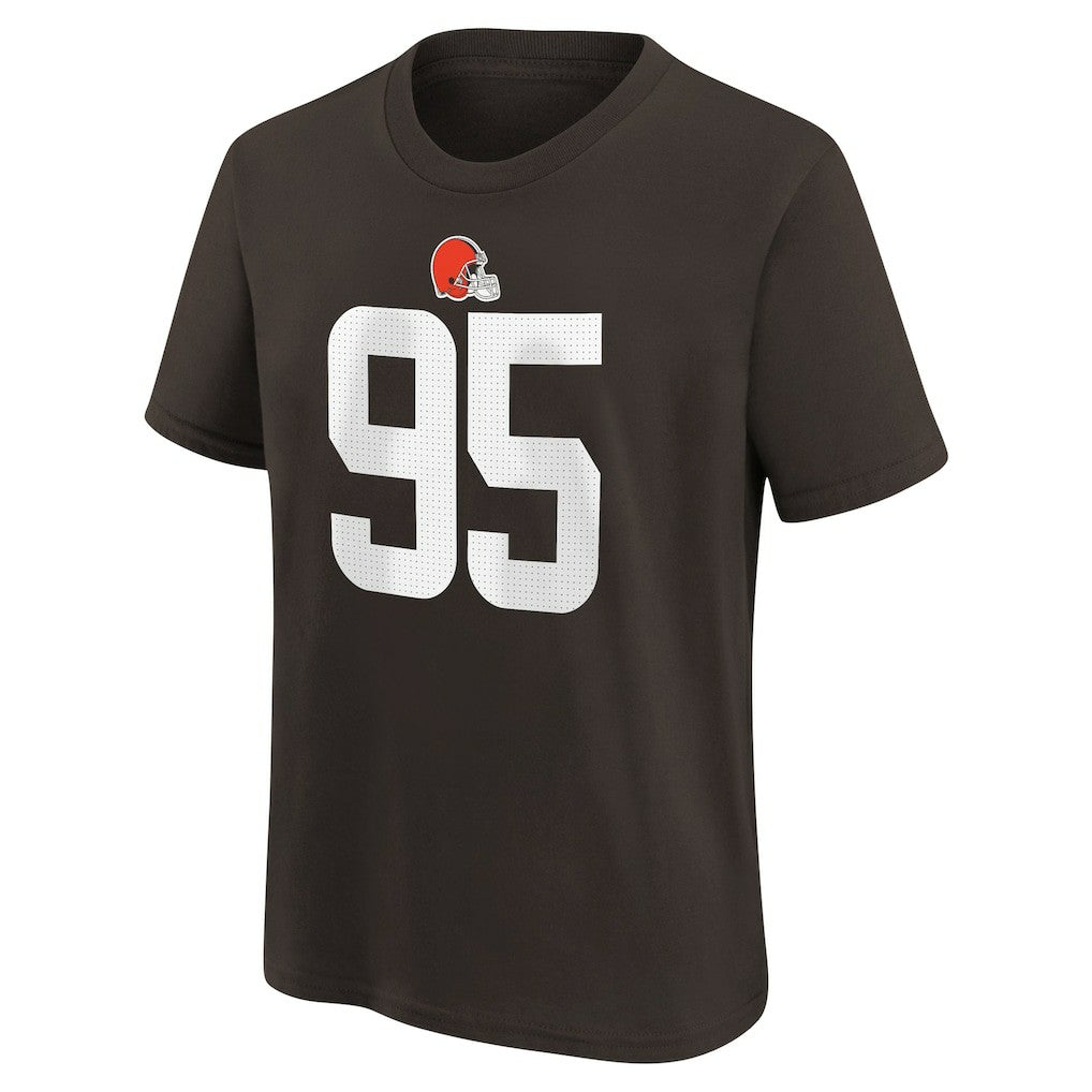 Myles Garrett  Youth Player Name & Number T-Shirt - Cleveland Browns T-shirts