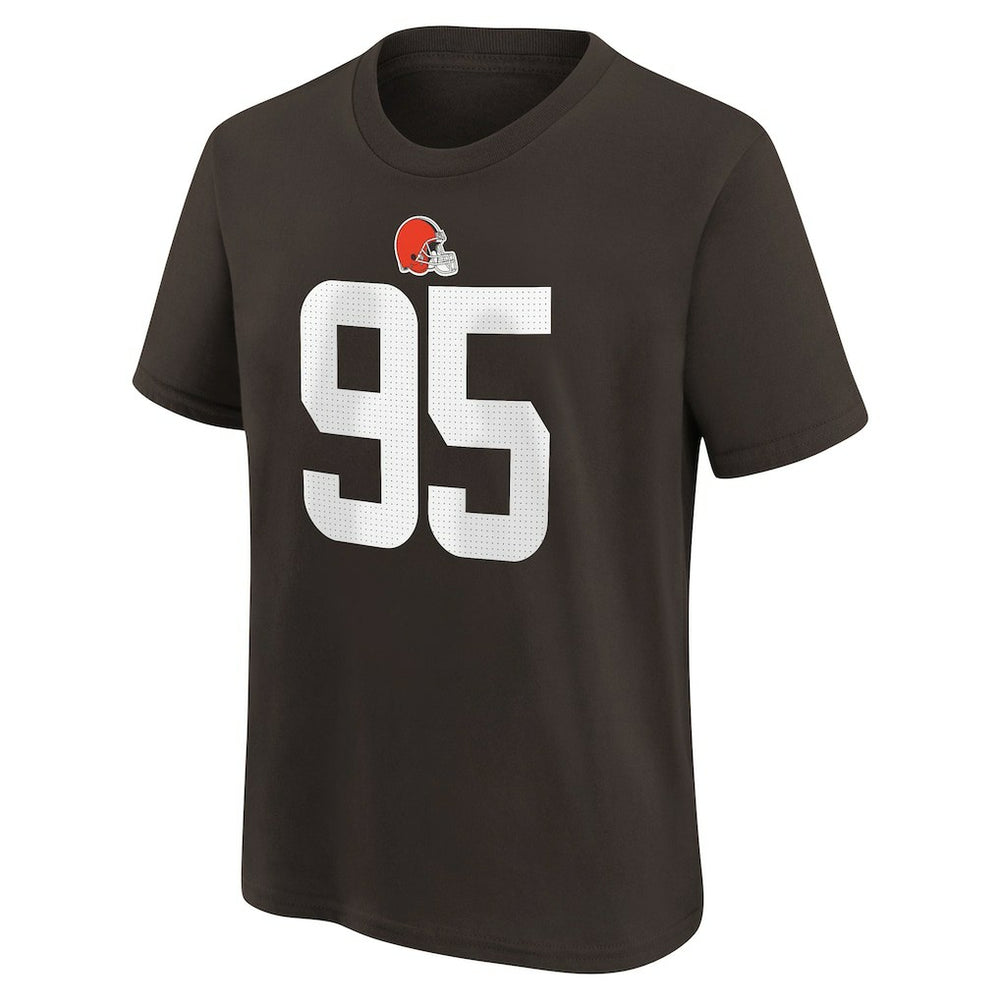 Myles Garrett  Youth Player Name & Number T-Shirt - Cleveland Browns T-shirts