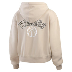 Washington Wizards WEAR by Erin Andrews Women's Tonal Felt Patch Full-Zip Hoodie