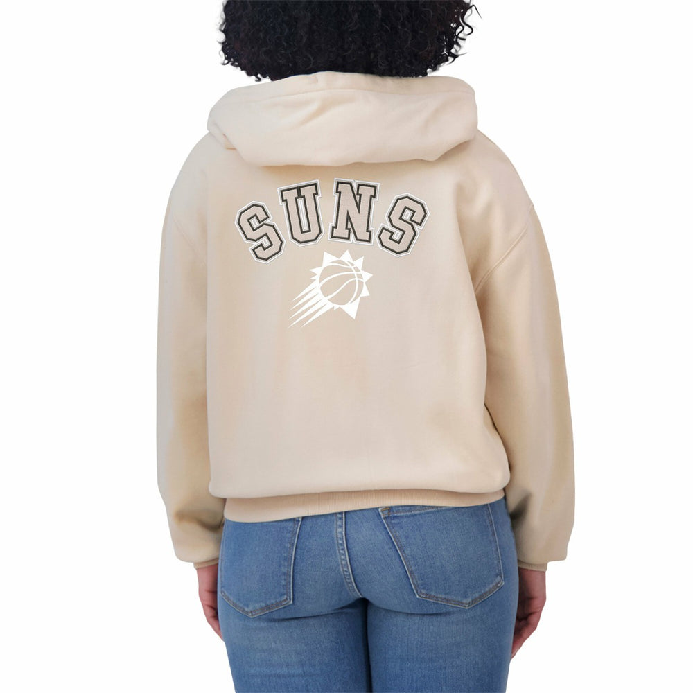 Phoenix Suns WEAR by Erin Andrews Women's Plus Size Tonal Felt Patch Full-Zip Hoodie