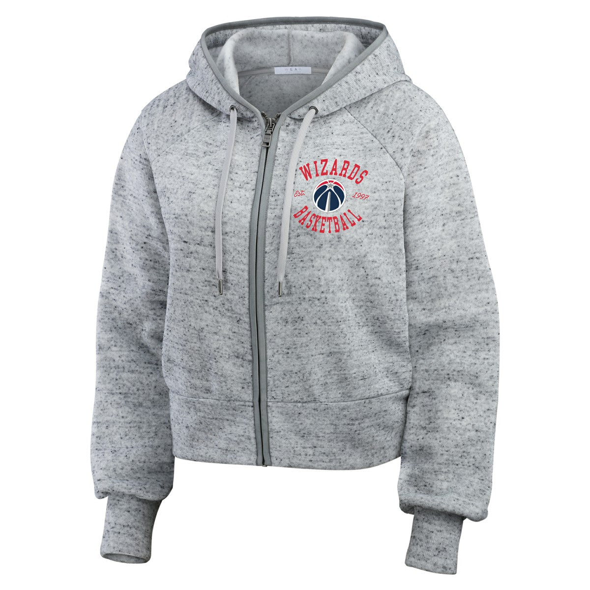 Washington Wizards WEAR by Erin Andrews Women's Speckled Radiator Full-Zip Hoodie