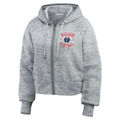 Washington Wizards WEAR by Erin Andrews Women's Speckled Radiator Full-Zip Hoodie