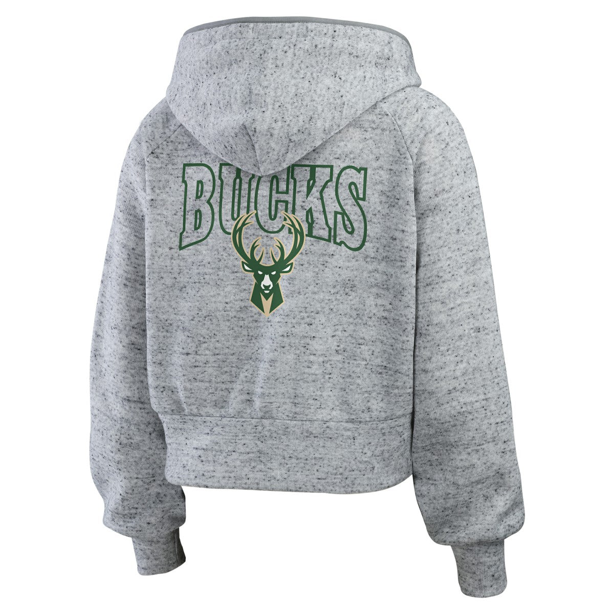 Milwaukee Bucks WEAR by Erin Andrews Women's Speckled Radiator Full-Zip Hoodie