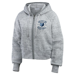 Memphis Grizzlies WEAR by Erin Andrews Women's Speckled Radiator Full-Zip Hoodie