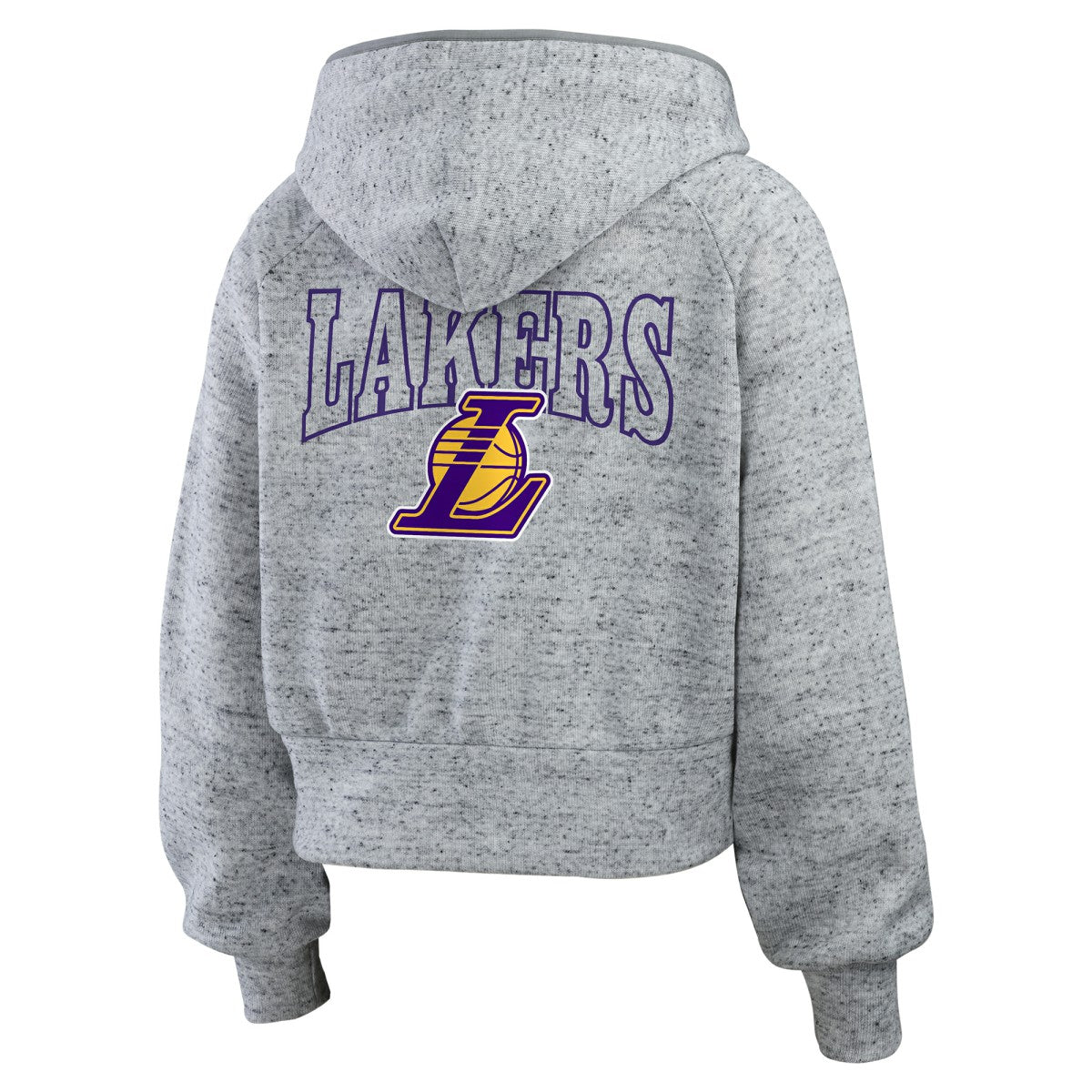 Los Angeles Lakers WEAR by Erin Andrews Women's Speckled Radiator Full-Zip Hoodie