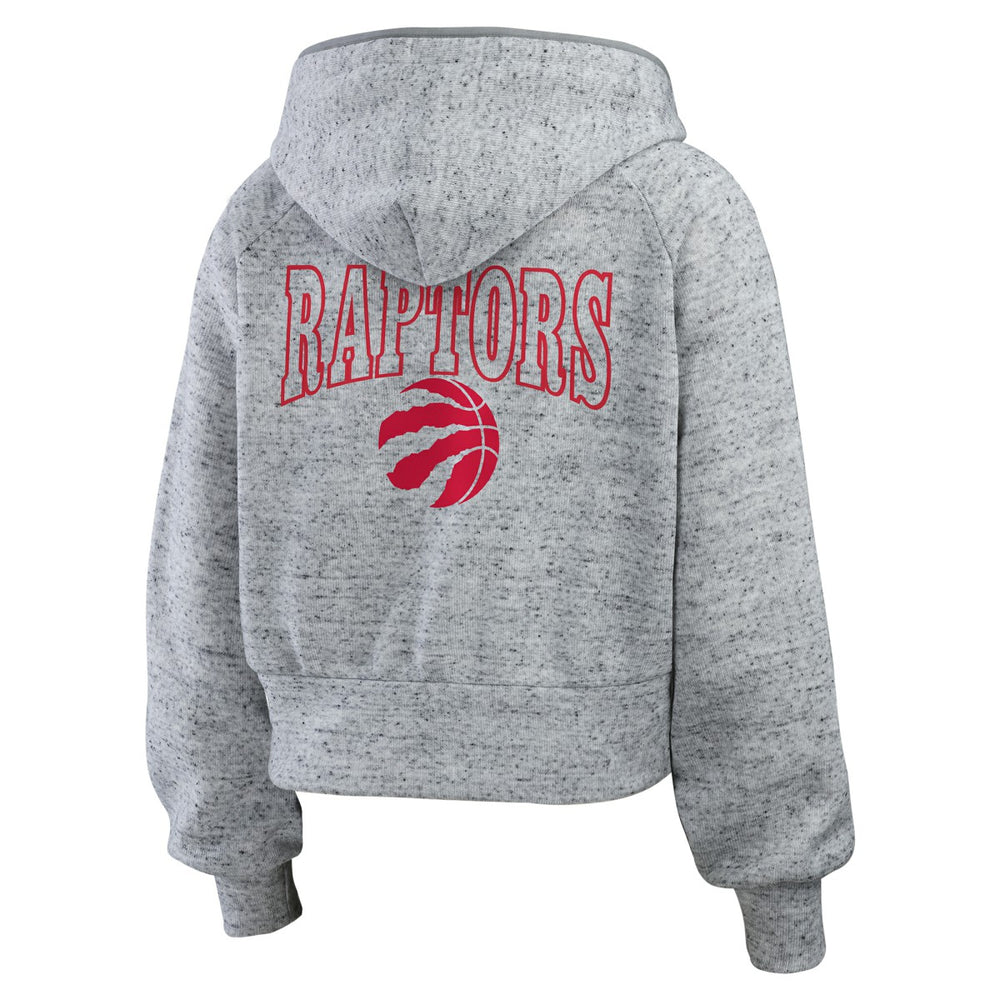 Toronto Raptors WEAR by Erin Andrews Women's Speckled Radiator Full-Zip Hoodie