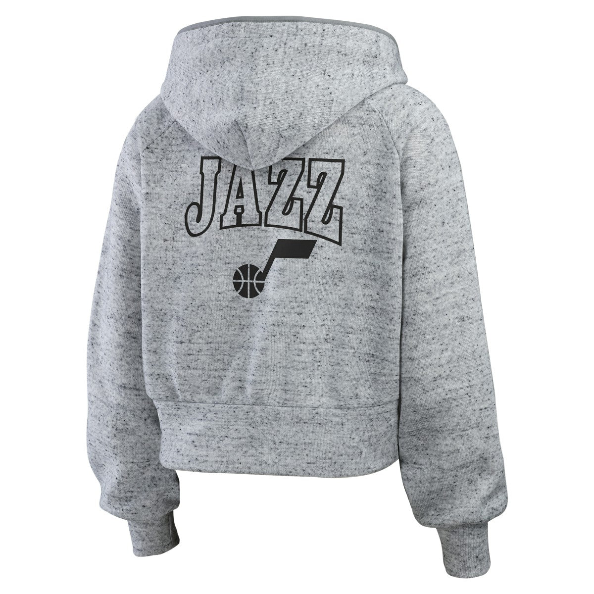 Utah Jazz WEAR by Erin Andrews Women's Speckled Radiator Full-Zip Hoodie