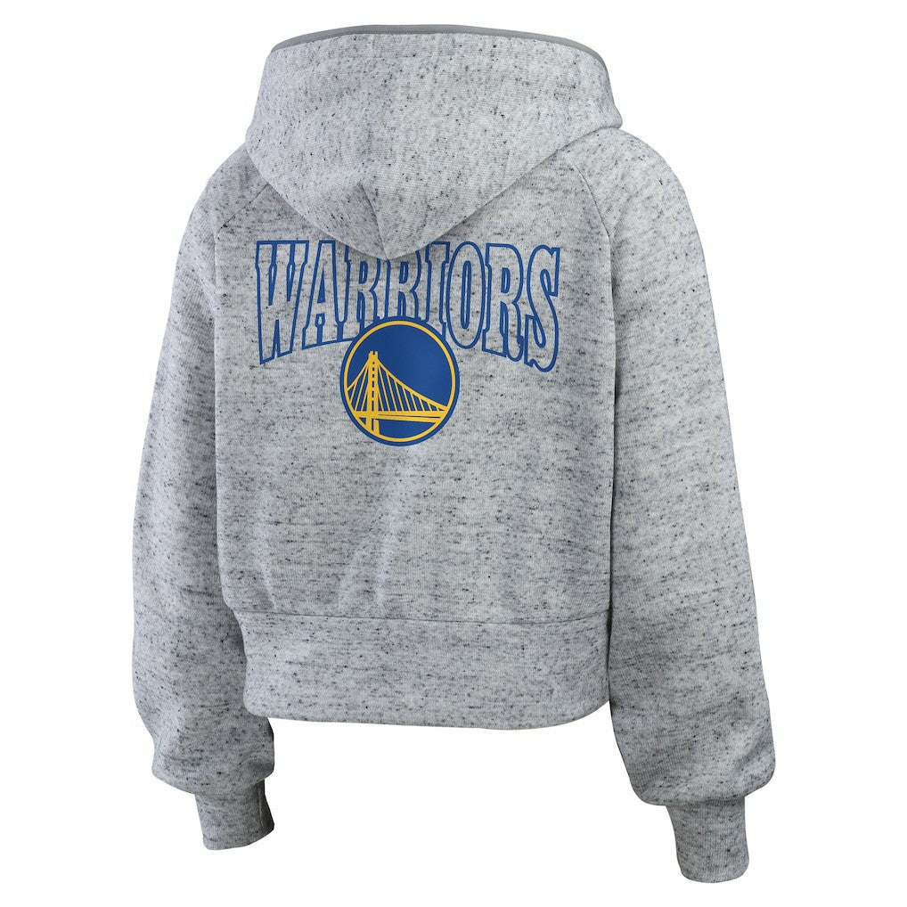 Golden State Warriors WEAR by Erin Andrews Women's Speckled Radiator Full-Zip Hoodie sale