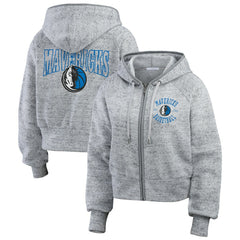 Dallas Mavericks WEAR by Erin Andrews Women's Speckled Radiator Full-Zip Hoodie sale