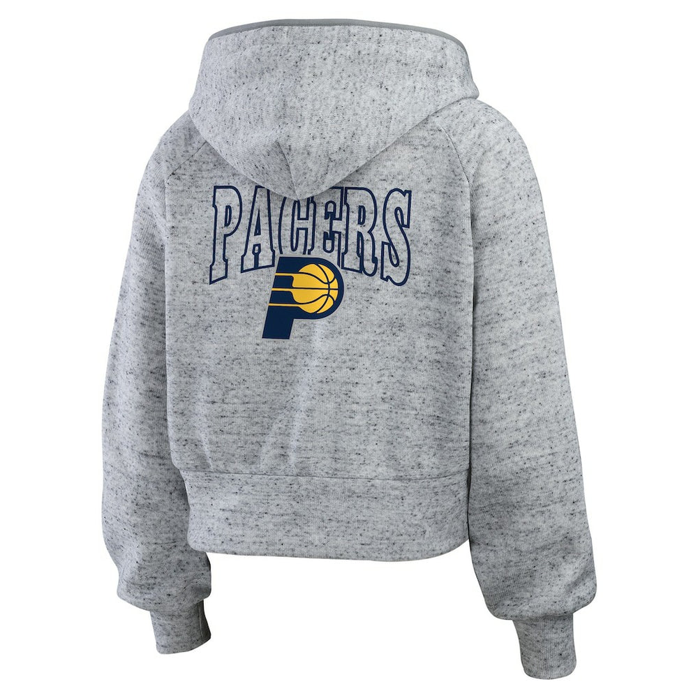 Indiana Pacers WEAR by Erin Andrews Women's Speckled Radiator Full-Zip Hoodie