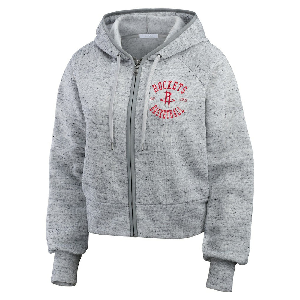 Houston Rockets WEAR by Erin Andrews Women's Speckled Radiator Full-Zip Hoodie sale