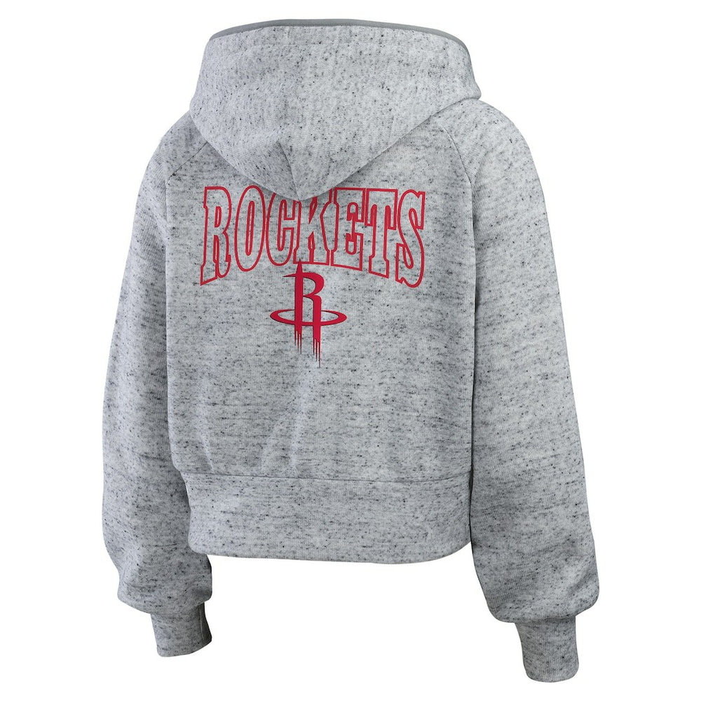 Houston Rockets WEAR by Erin Andrews Women's Speckled Radiator Full-Zip Hoodie sale