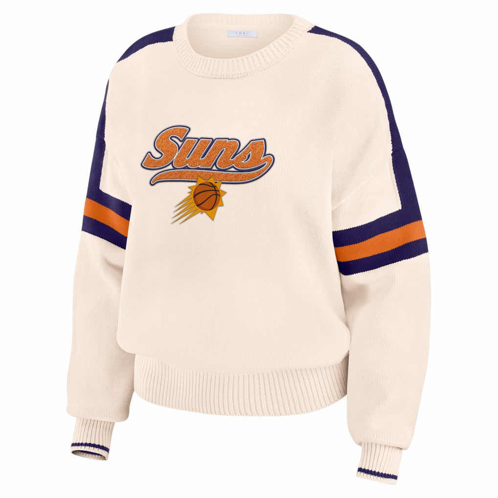 Phoenix Suns WEAR by Erin Andrews Women's Stripe Pullover Sweater
