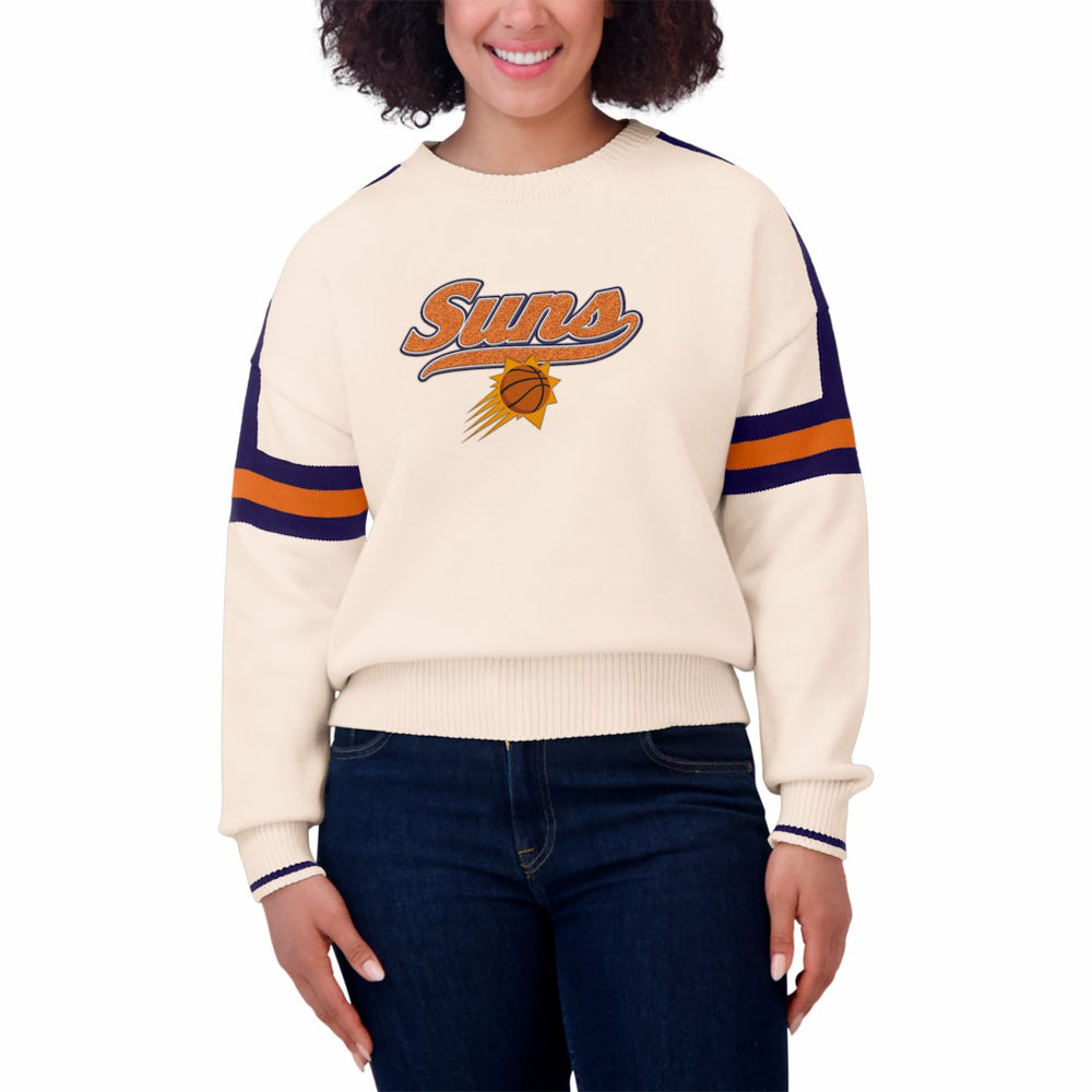 Phoenix Suns WEAR by Erin Andrews Women's Stripe Pullover Sweater