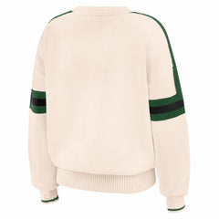 Milwaukee Bucks WEAR by Erin Andrews Women's Stripe Pullover Sweater