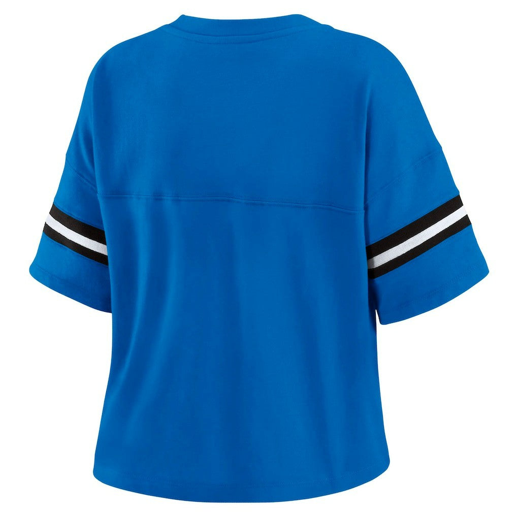 Orlando Magic WEAR by Erin Andrews Women's Color Block Boxy V-Neck T-Shirt